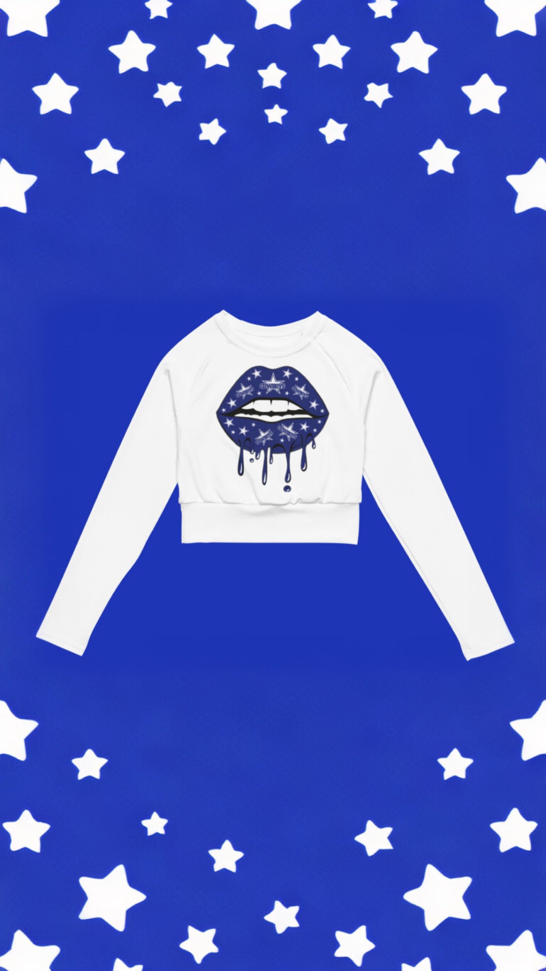 JB Cowboys long-sleeve crop top