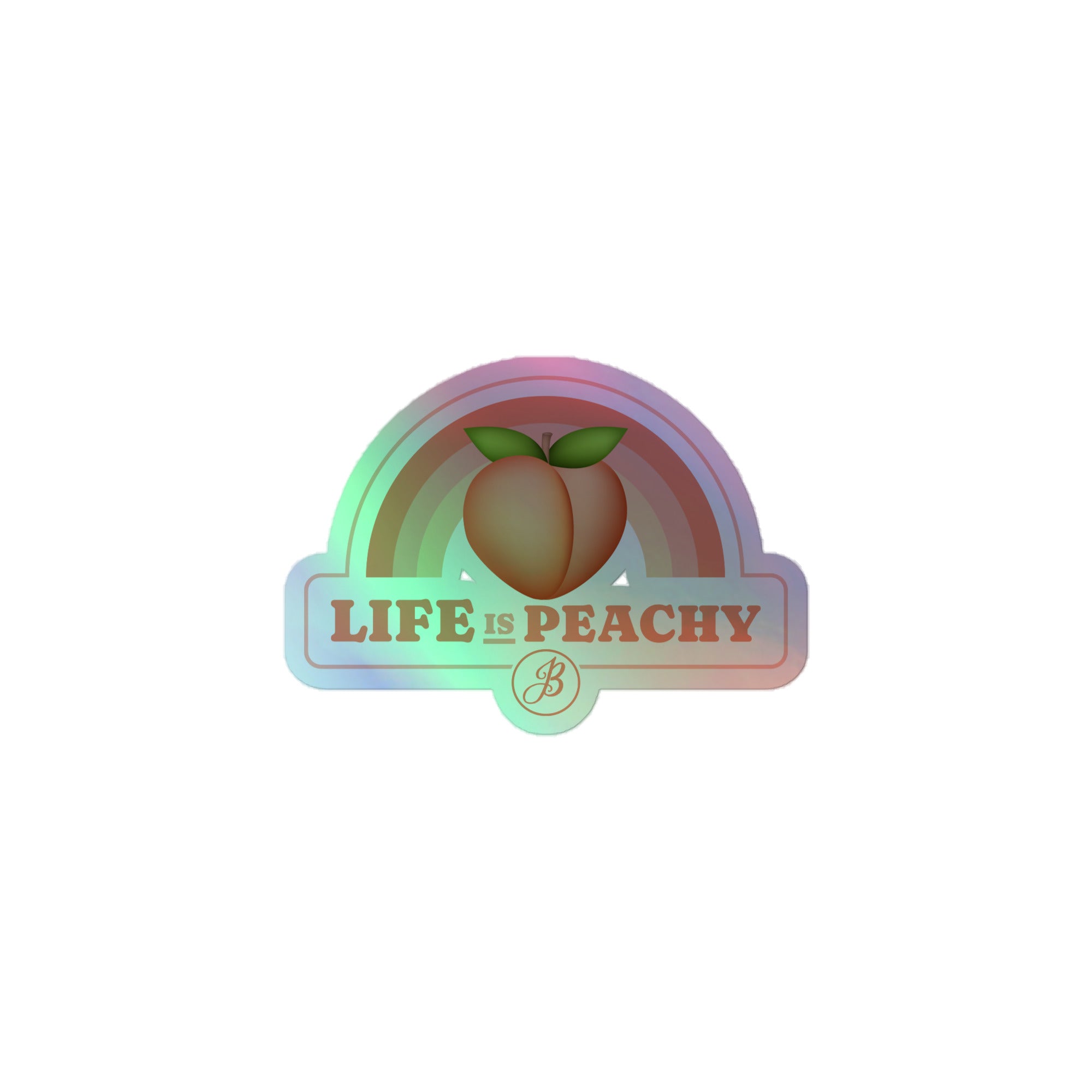 Peachy Holographic stickers