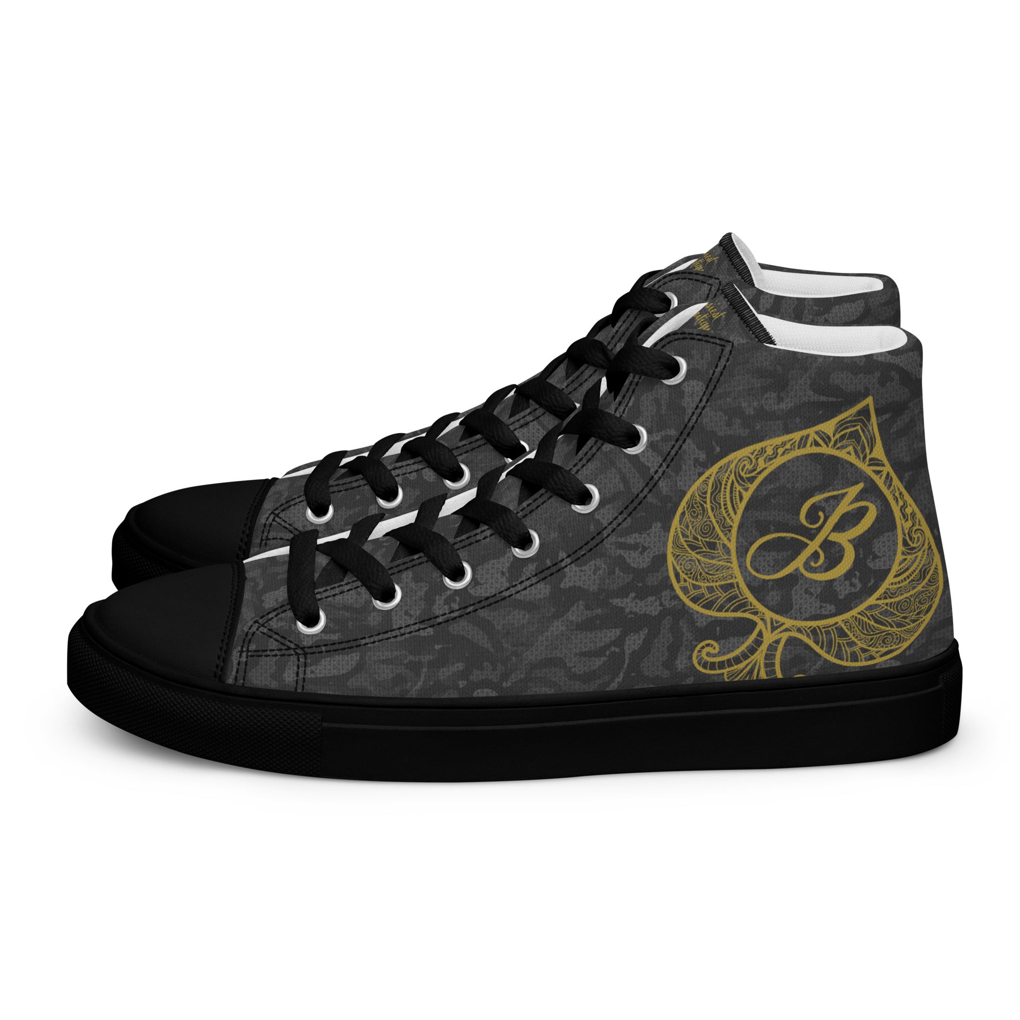 Lucky JB Camo Men’s high top canvas shoes
