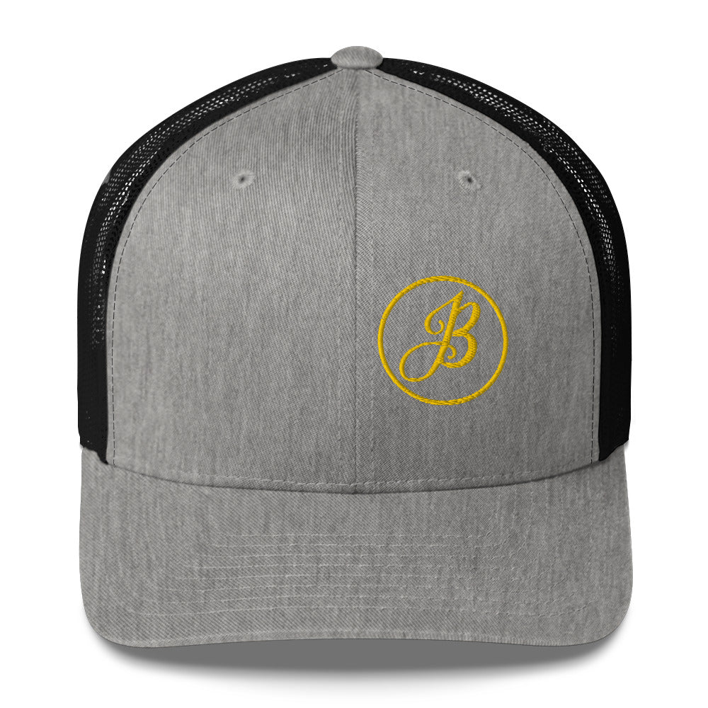 JB Gold Grey/Black Trucker Cap