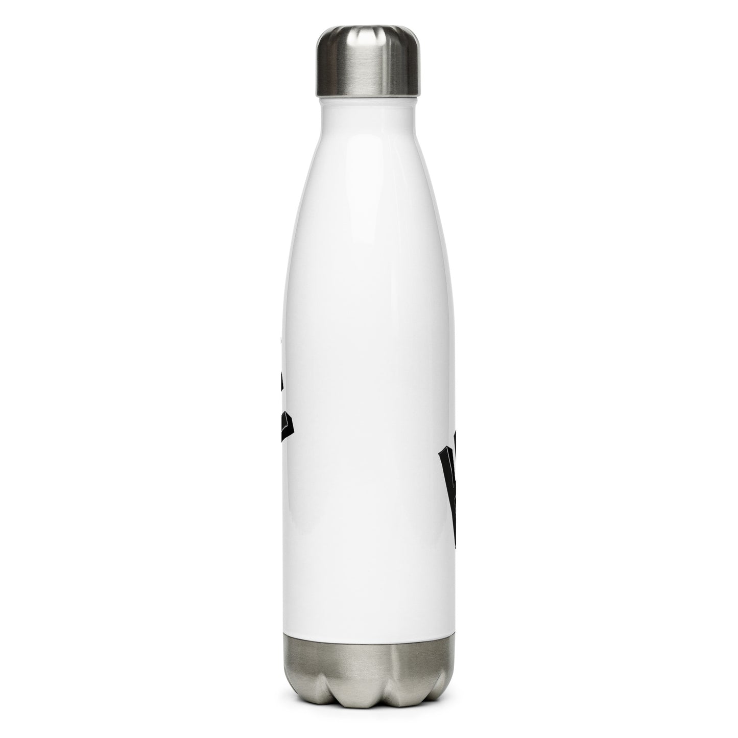 Stainless steel hustle water bottle