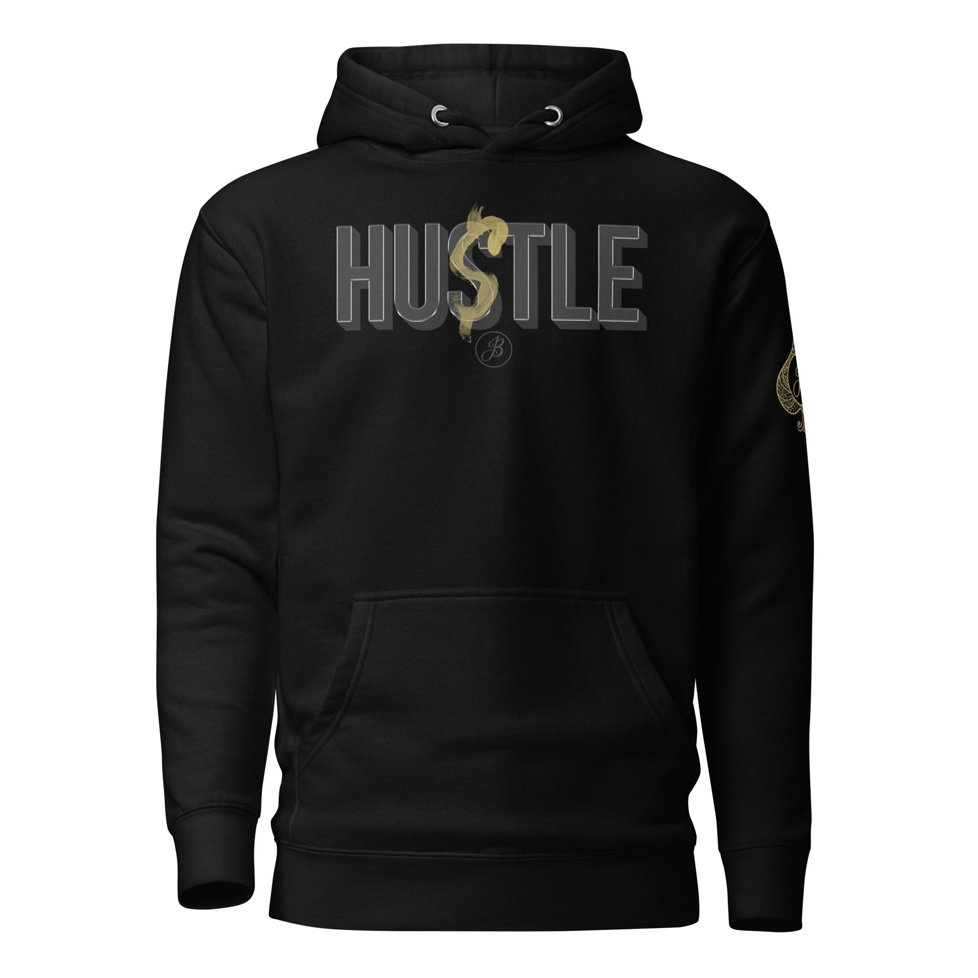 Hustle Black on Black Hoodie