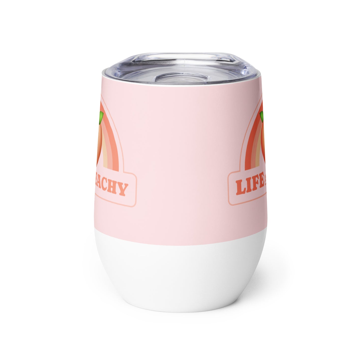 Peachy Wine tumbler