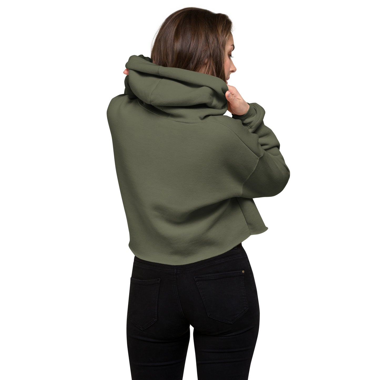 Jonesiest Green Crop Hoodie