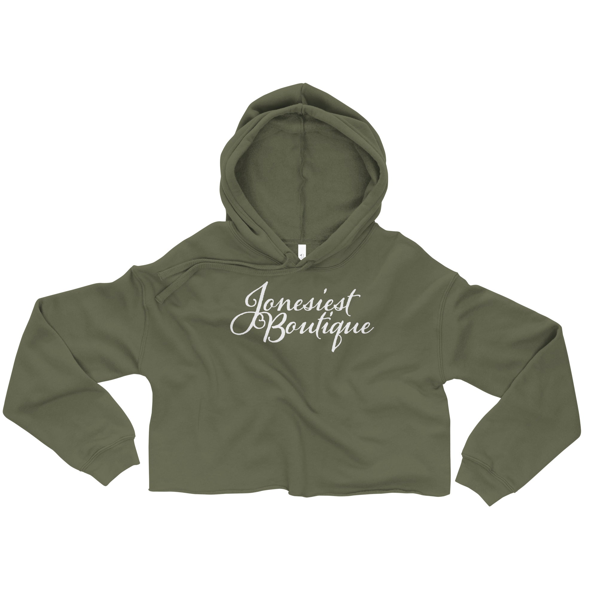 Jonesiest Green Crop Hoodie
