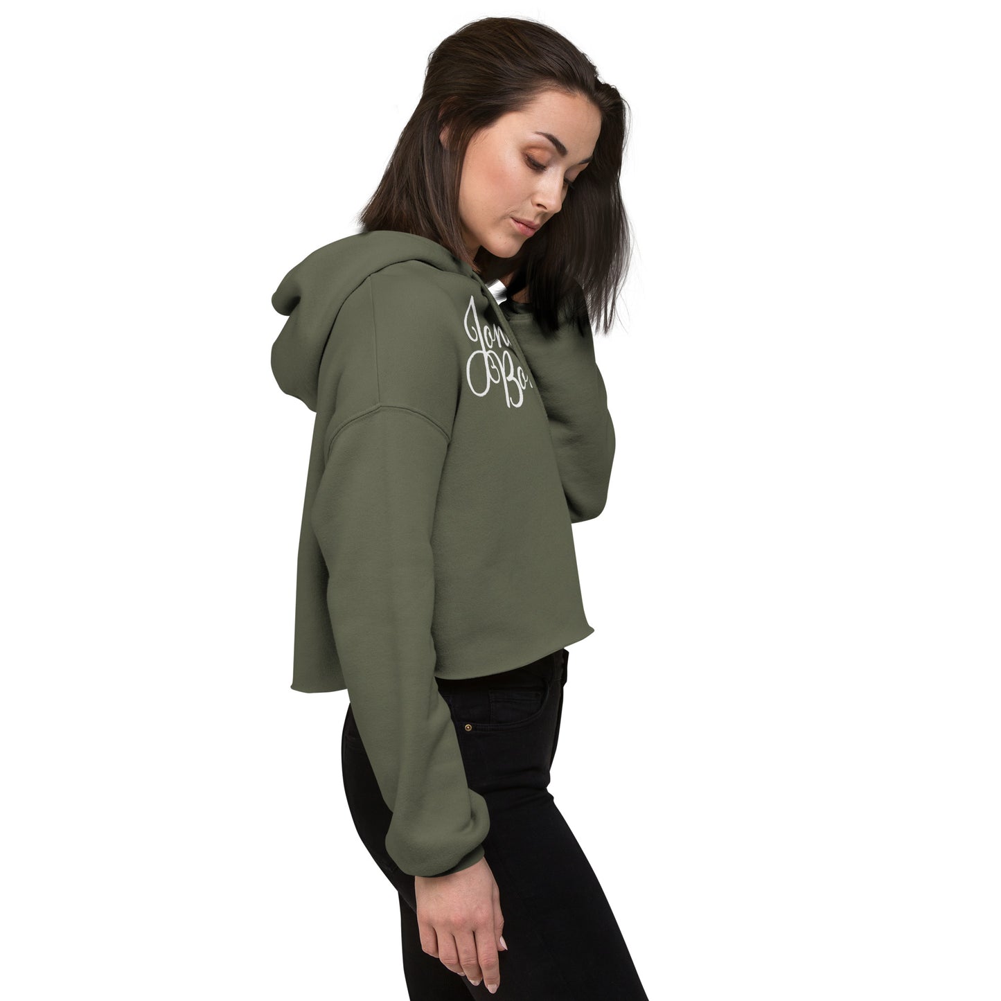 Jonesiest Green Crop Hoodie
