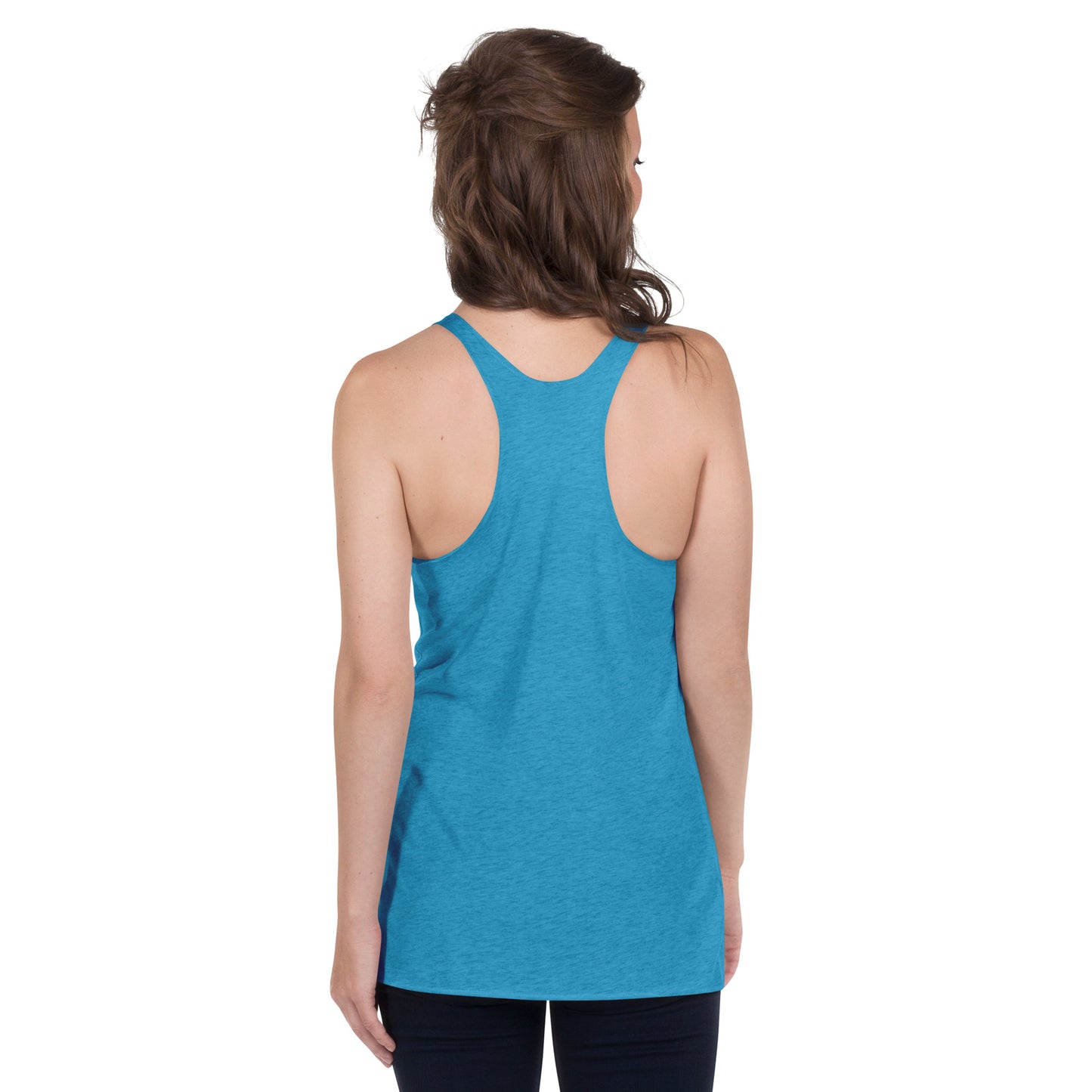 Life is Peachy JB Blue Racerback Tank