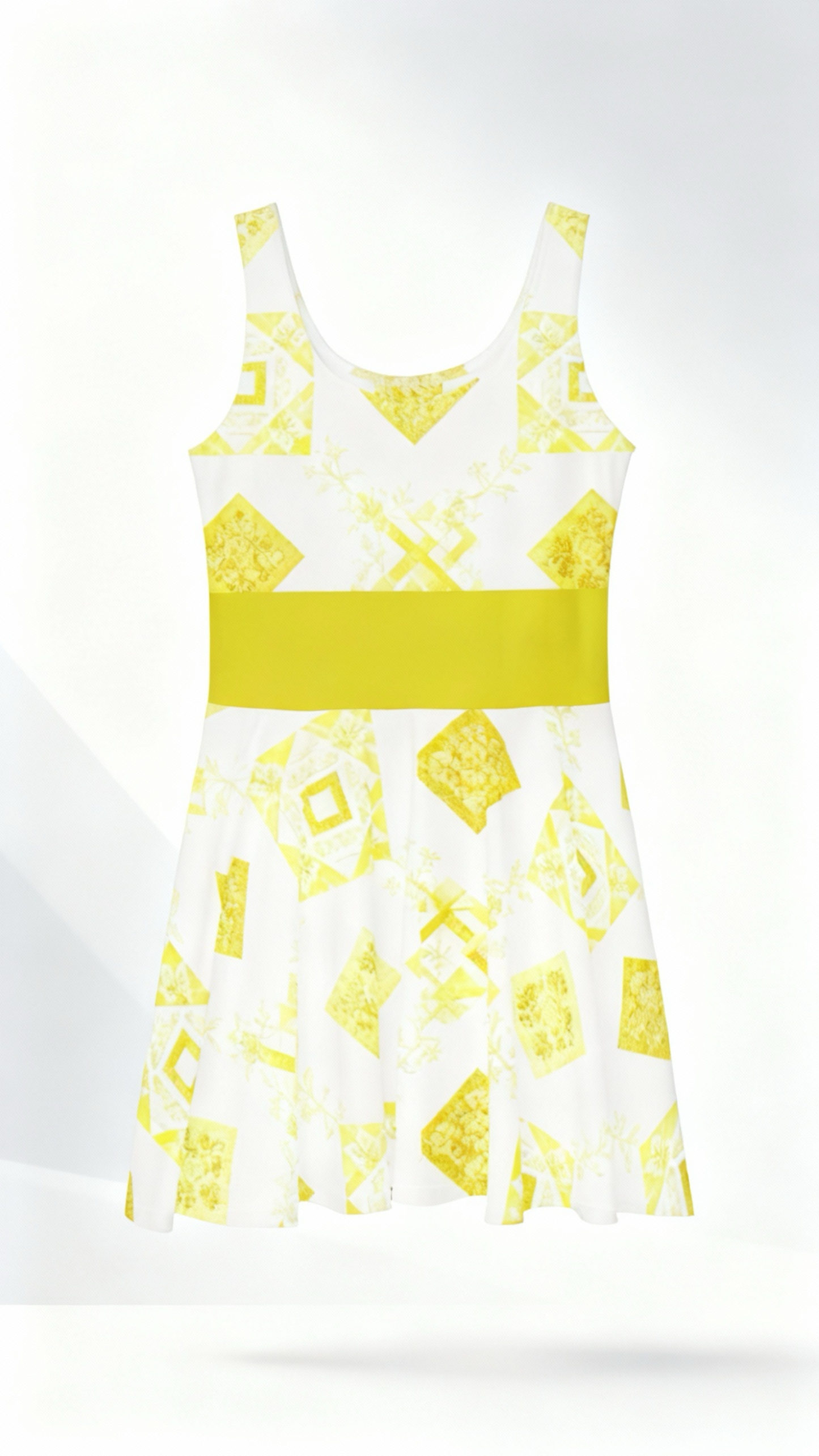 Yellow and White JB Dress