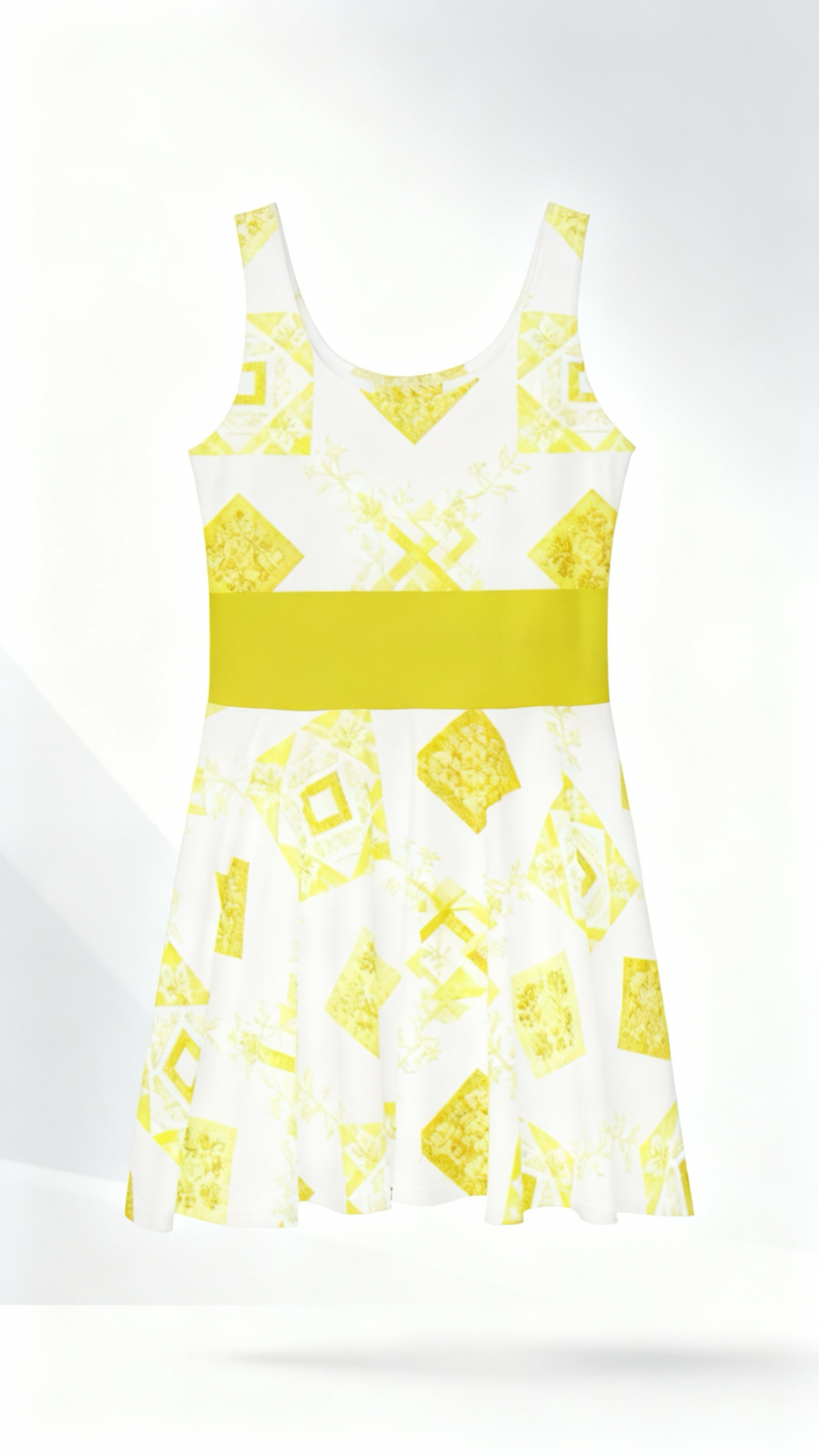 Yellow and White JB Dress