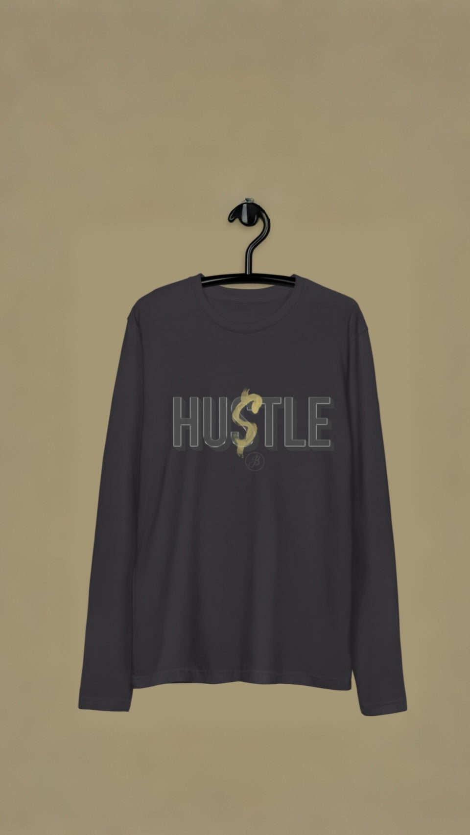 Hustle Long Sleeve Fitted T