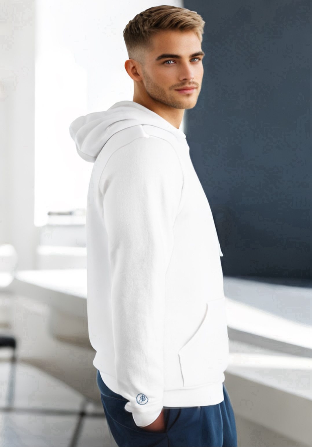 White Lucky Hoodie