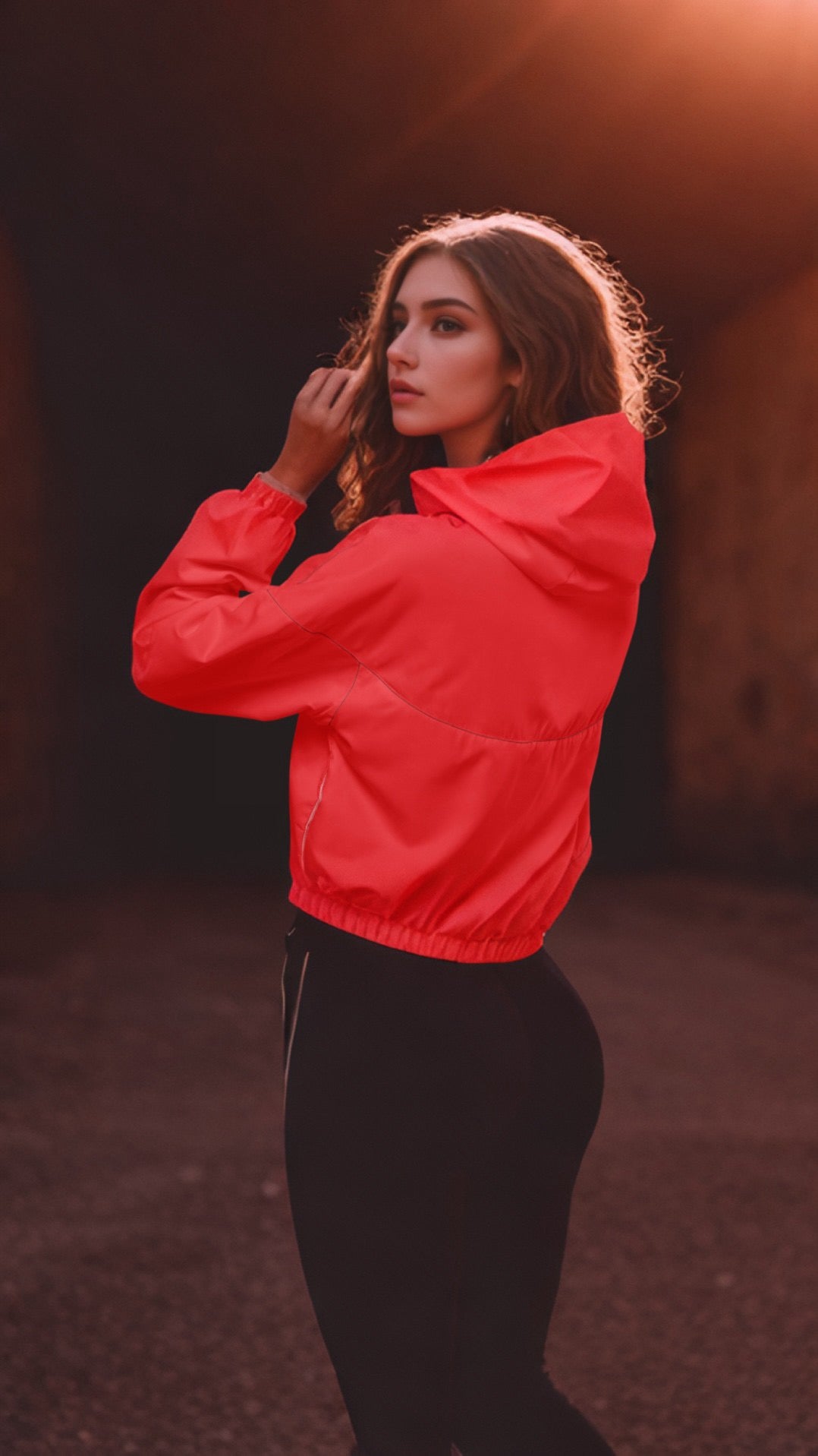 Women’s cropped JB Windbreaker