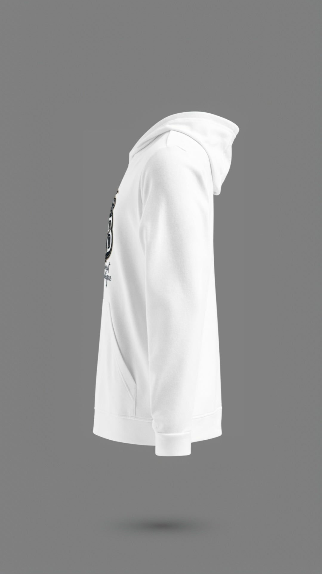 White Adidas JB Skull Hoodie