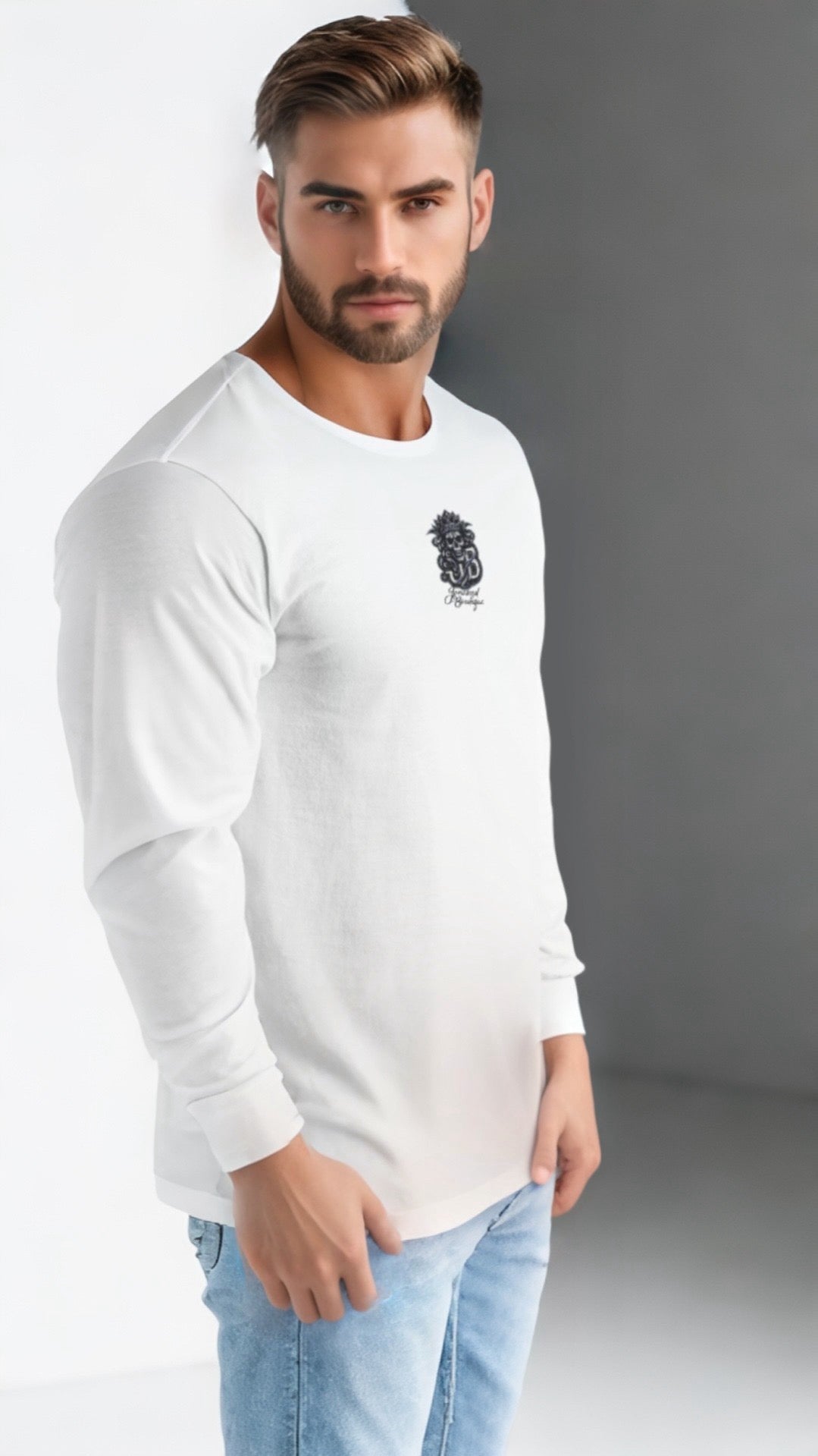 Long Sleeve Skull T