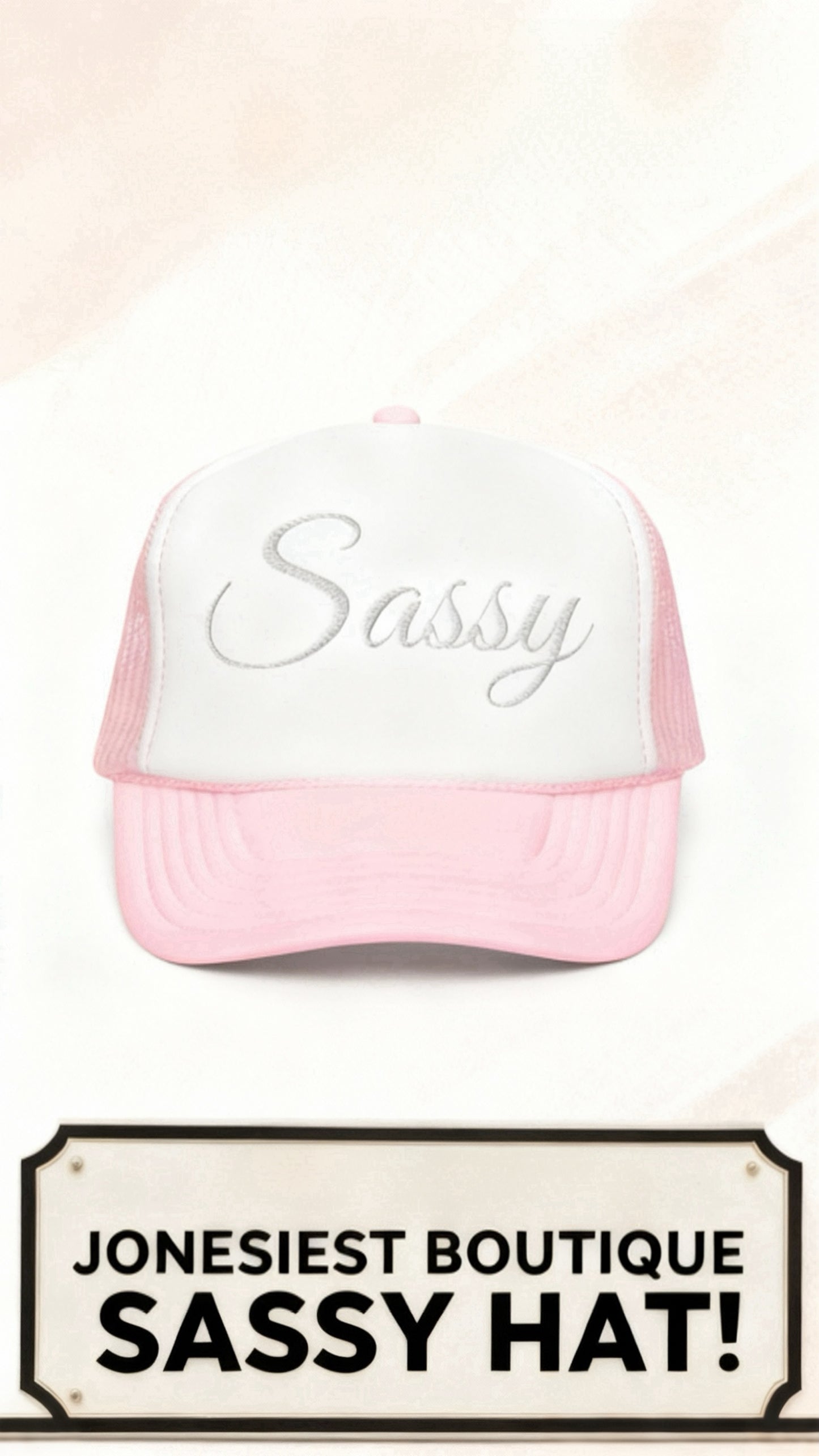 JB Sassy Foam trucker hat