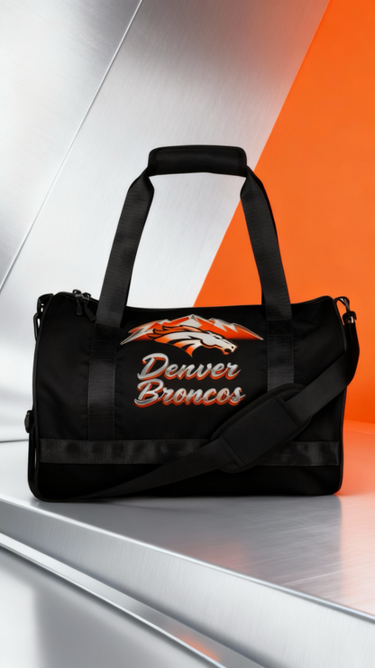 Broncos print gym bag