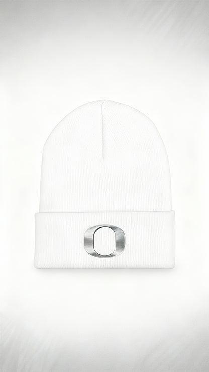 White OREGON DUCKS Beanie
