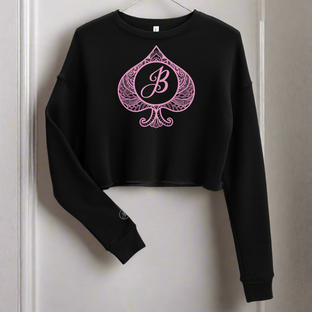 Pink JB Cropped Sweatshirt