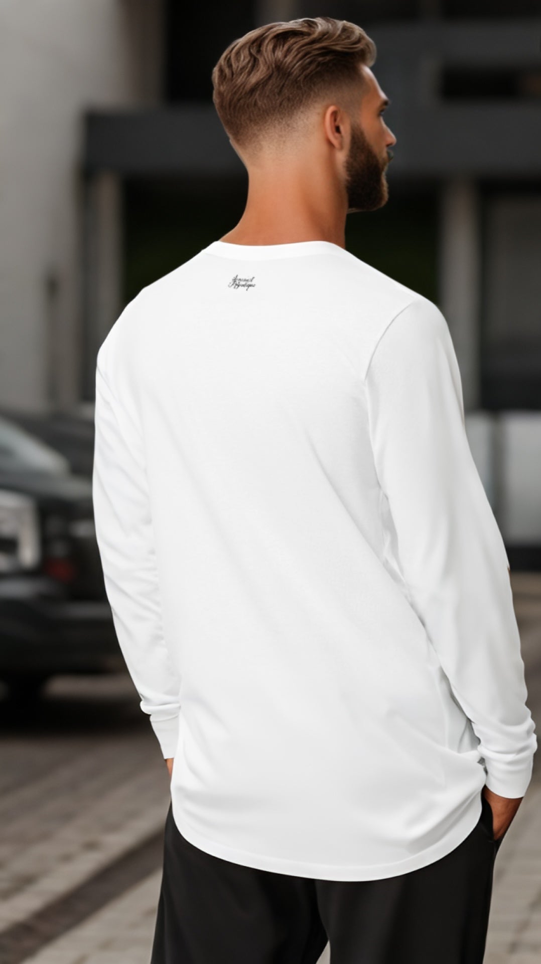 Hustle Long Sleeve Fitted T