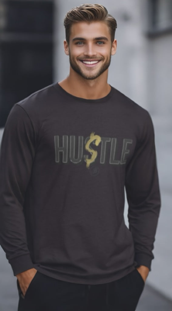 Hustle Long Sleeve Fitted T