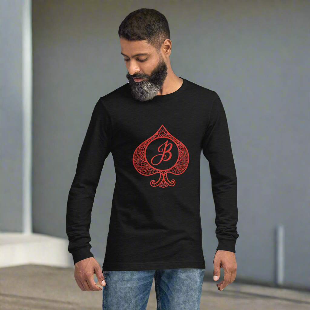 Black Lucky Long Sleeve Tee