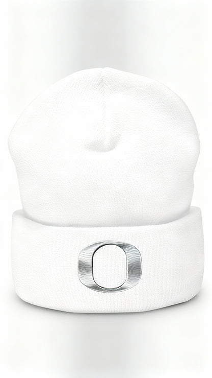 White OREGON DUCKS Beanie