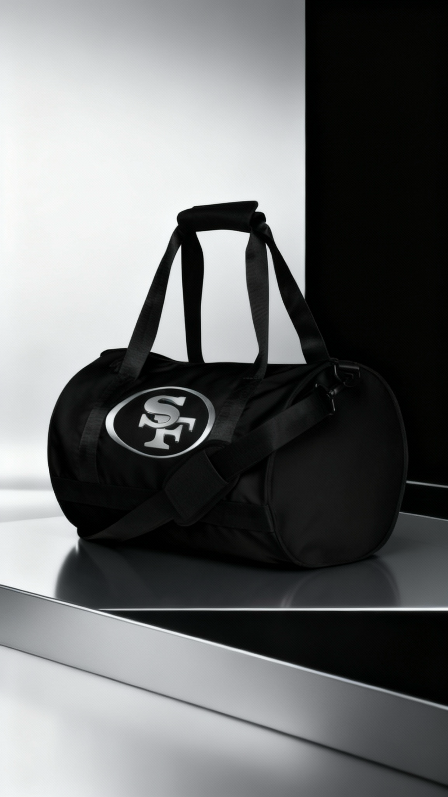 San Francisco print gym bag