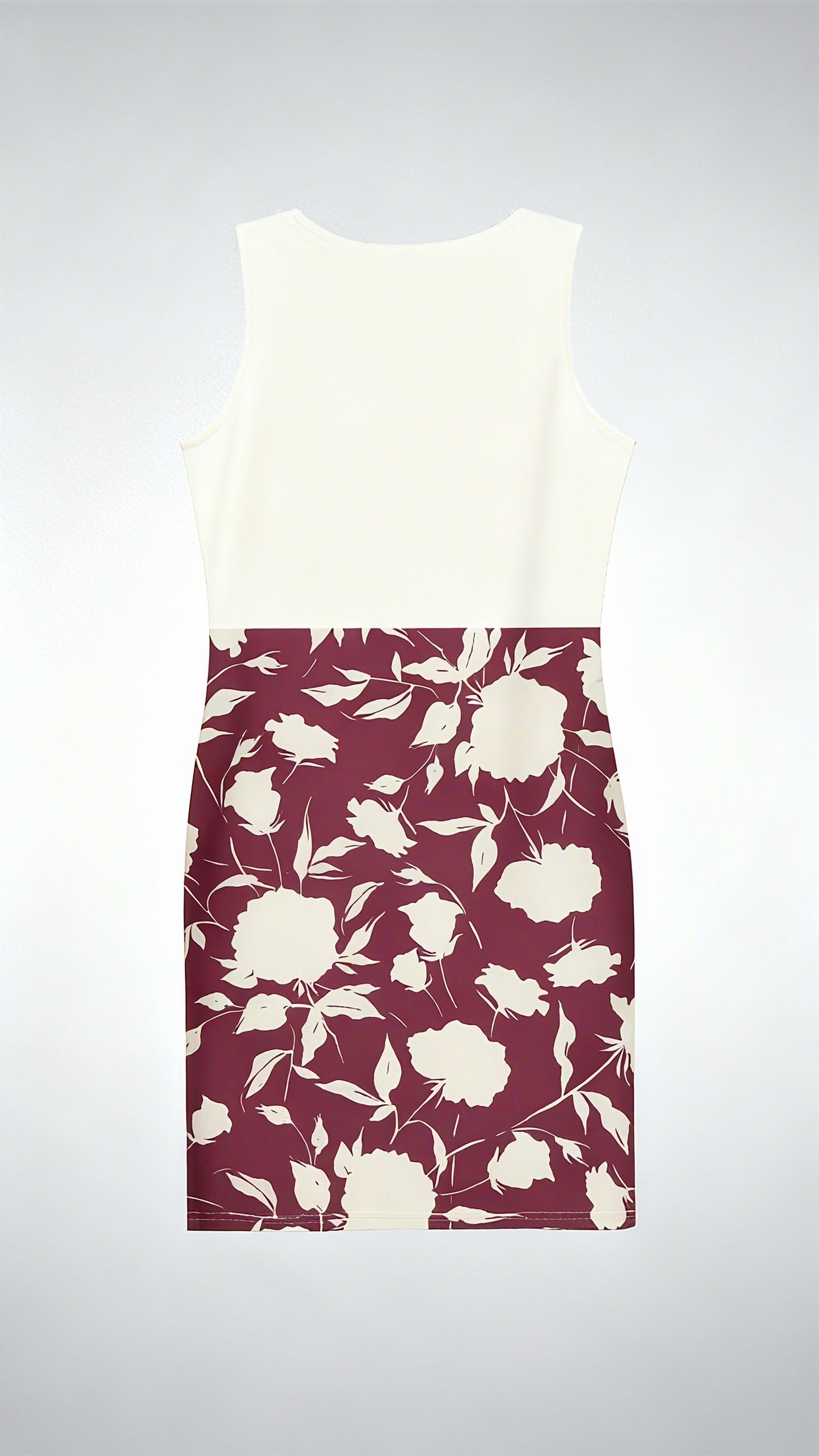 Ivory Floral Body Con Dress