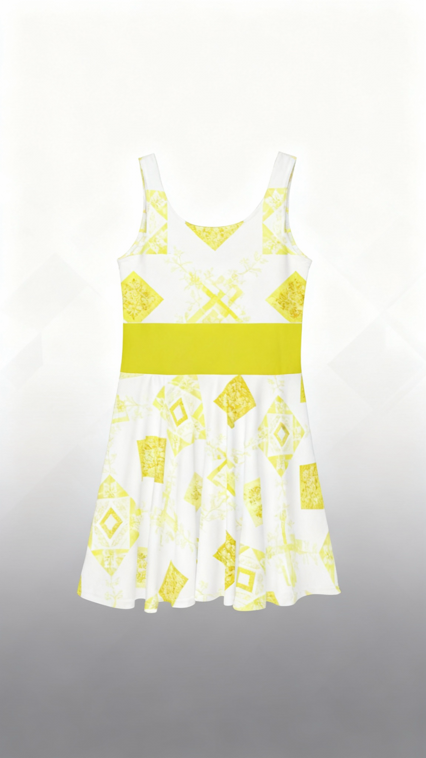 Yellow and White JB Dress