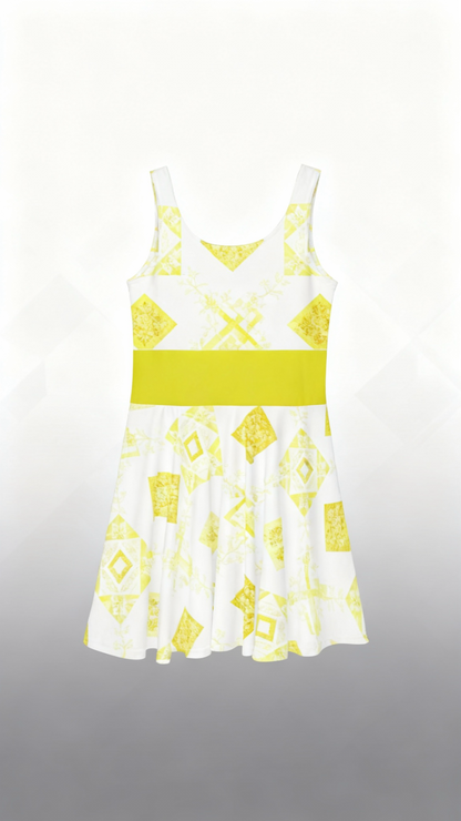 Yellow and White JB Dress