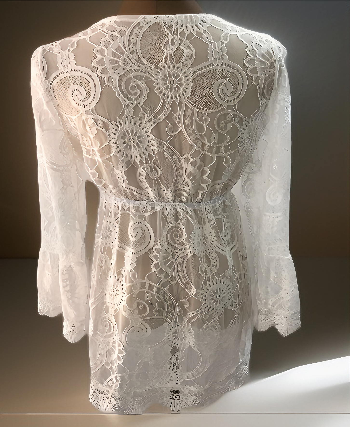 Embroidered Lace Dress / Cover Up