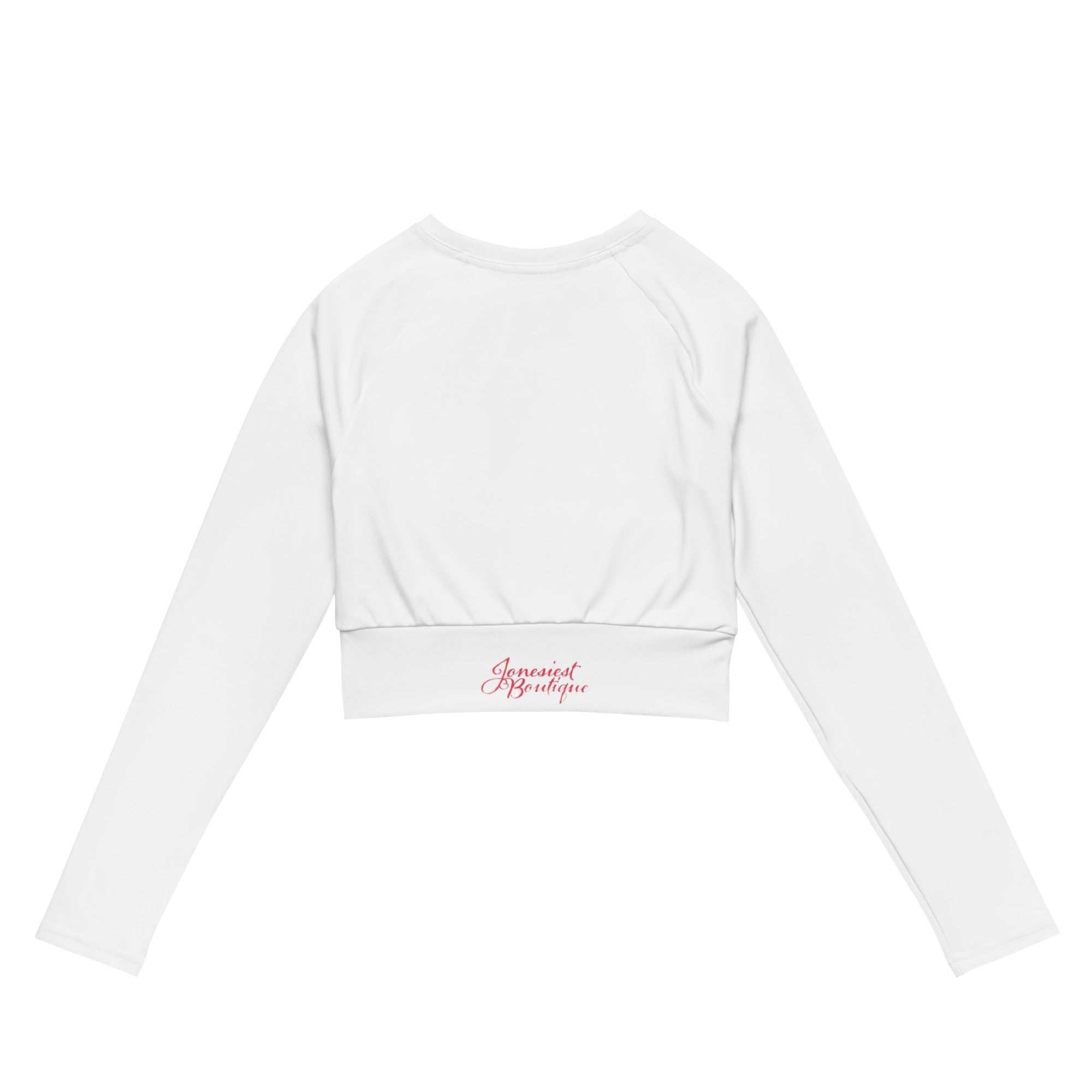 Long-sleeve crop top