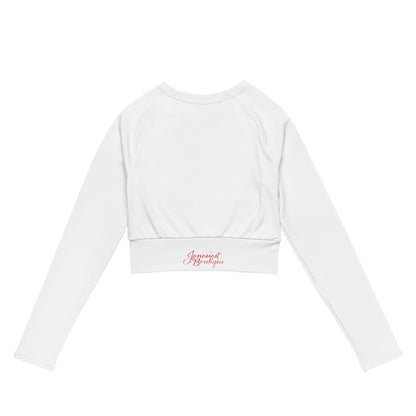 Long-sleeve Rose JB crop top