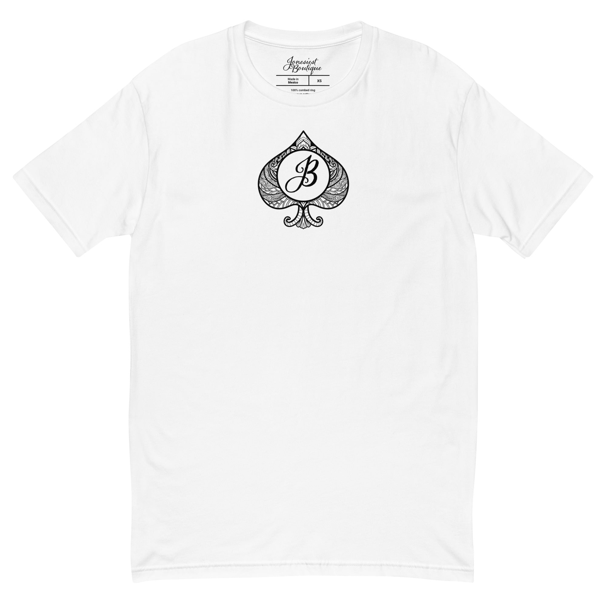 Lucky Hustle White Fitted Tee