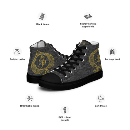 Lucky JB Camo Men’s high top canvas shoes