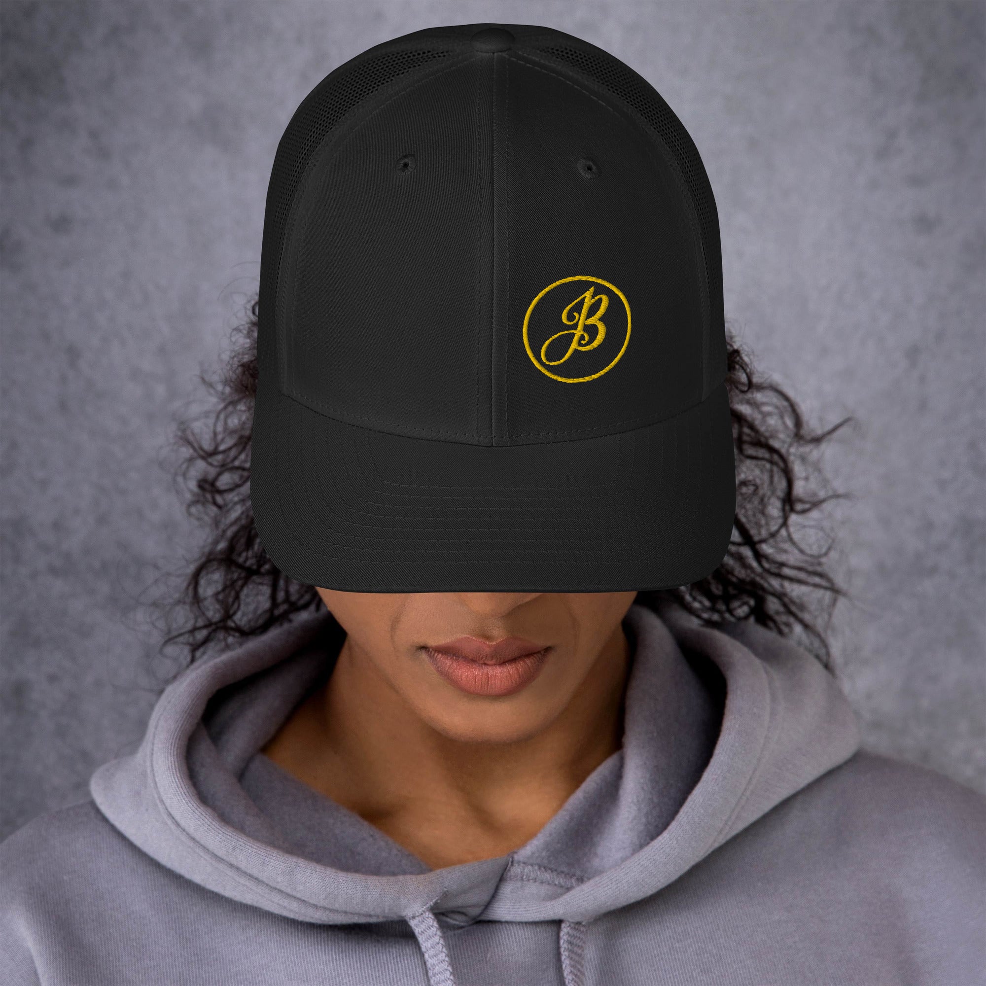 JB Logo Gold Black Trucker Cap