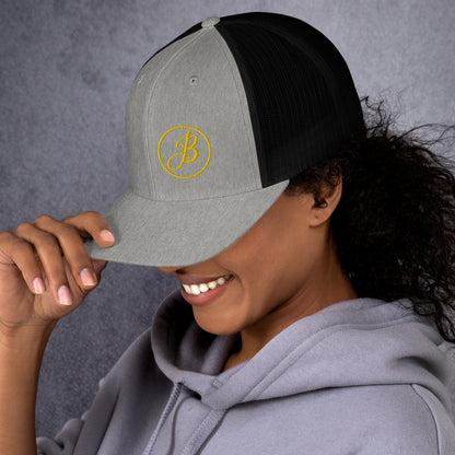 JB Gold Grey/Black Trucker Cap