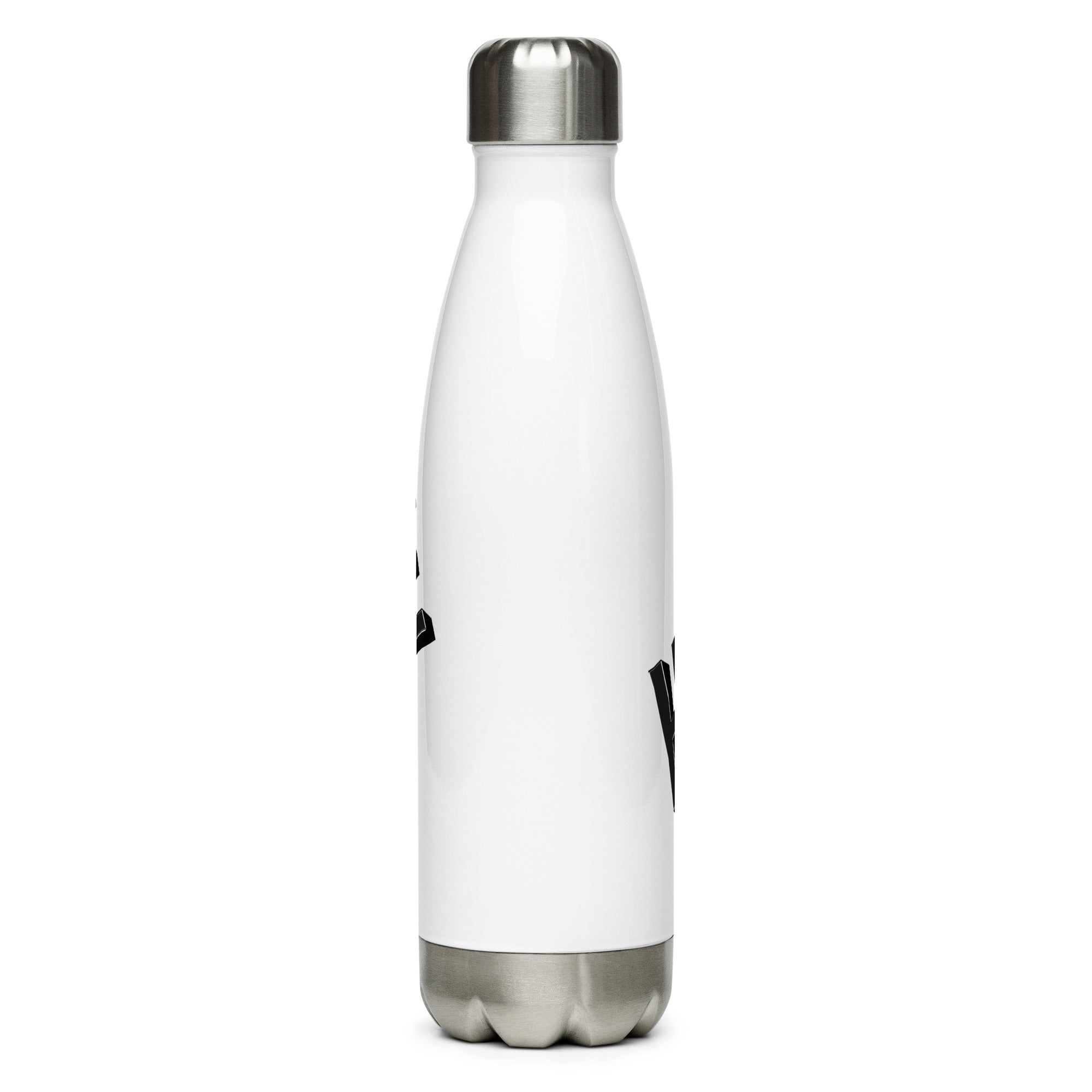 Stainless steel hustle water bottle