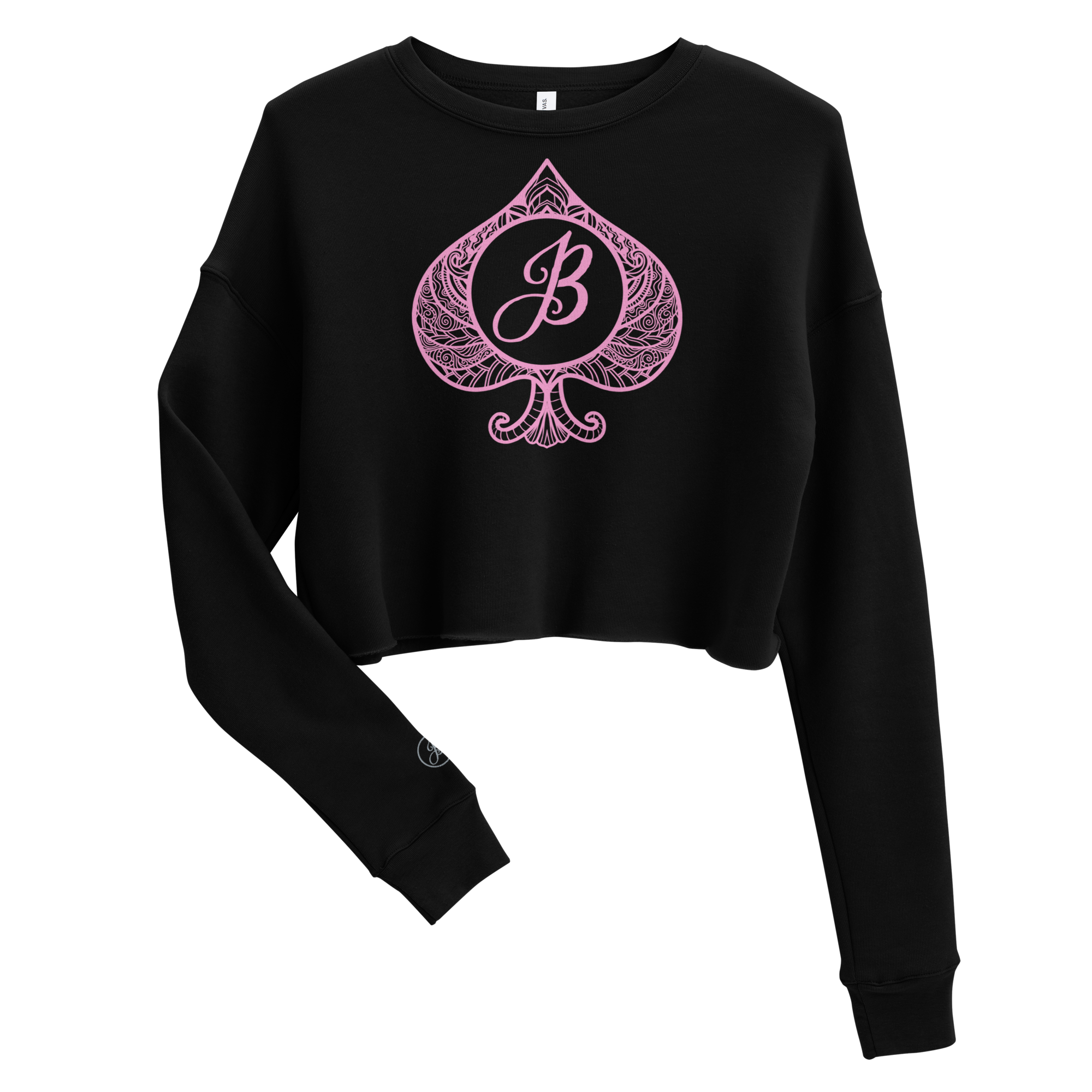 Pink JB Cropped Sweatshirt