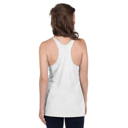 JB Sassy White Racerback Tank