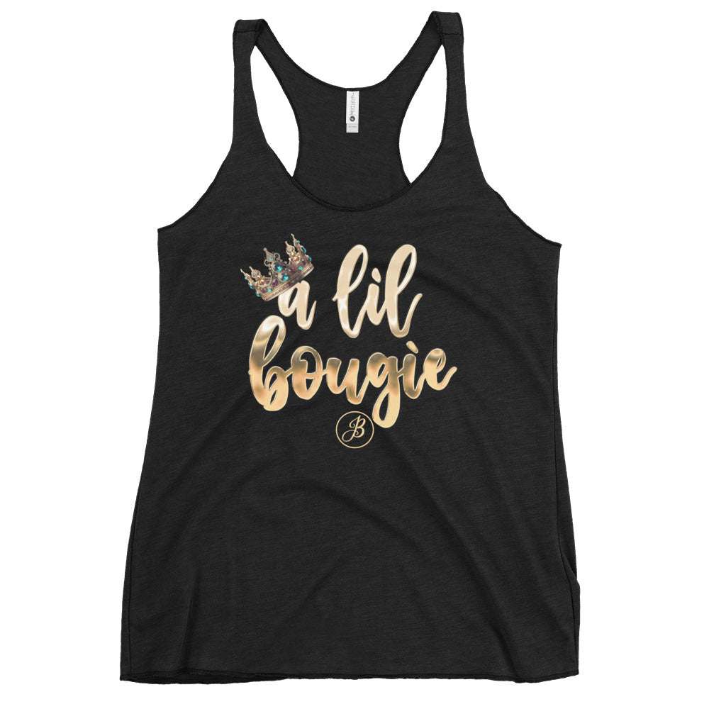 Bougie Black Racerback Tank