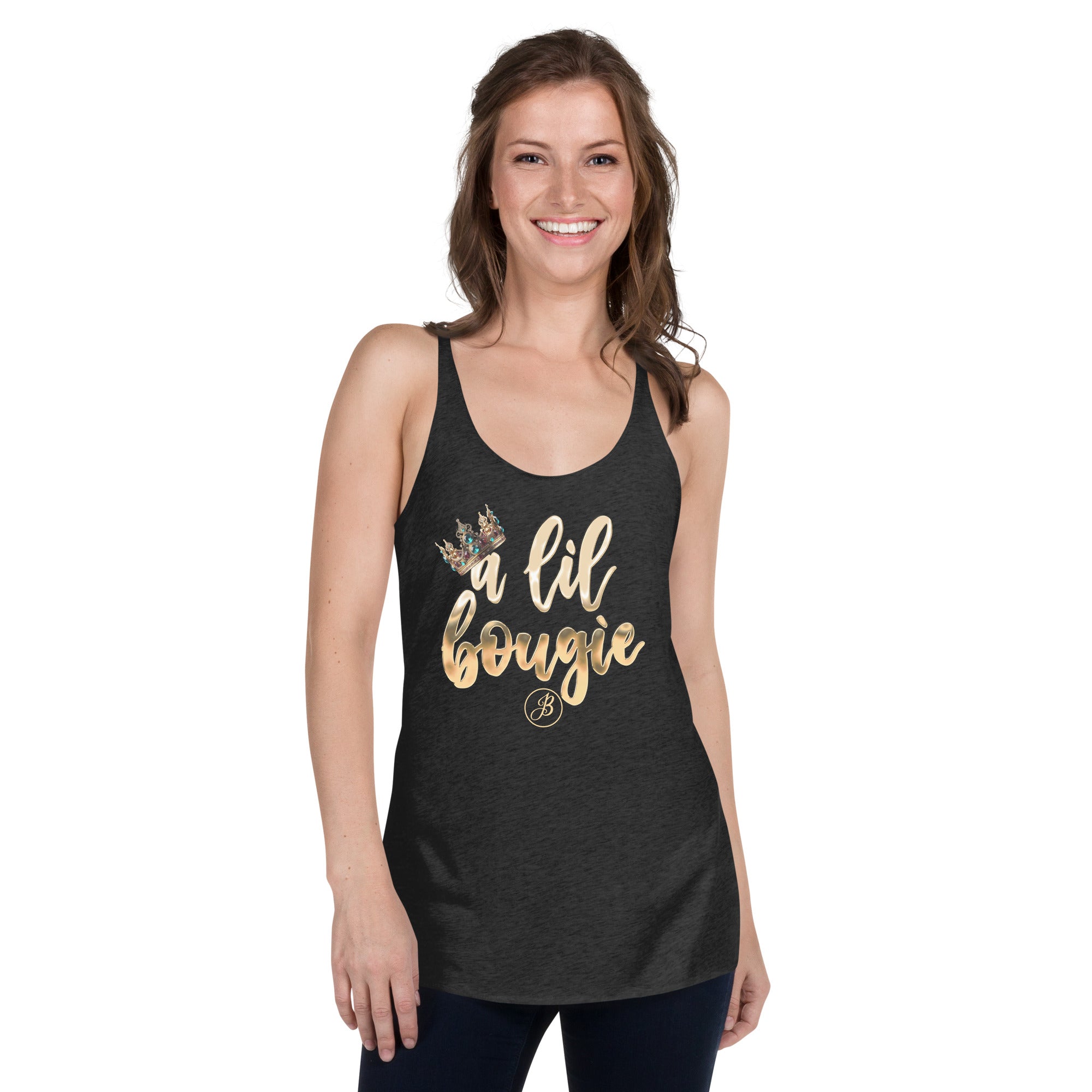 Bougie Black Racerback Tank